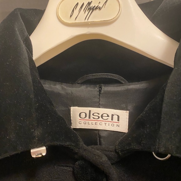 Woolen coat Olsen Collection, black, size S-M - Picture 5 of 9